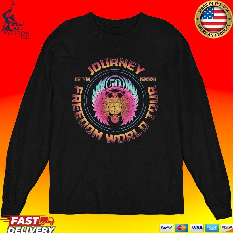 Journey Freedom World Tour 1973-2023 Unisex