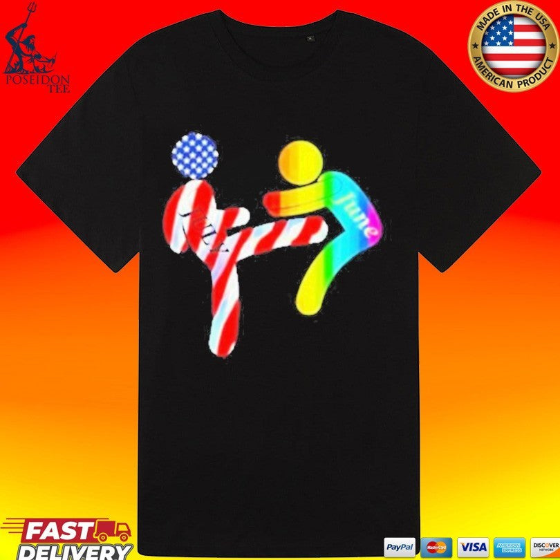 July Independence Kick June Pride Month Unisex