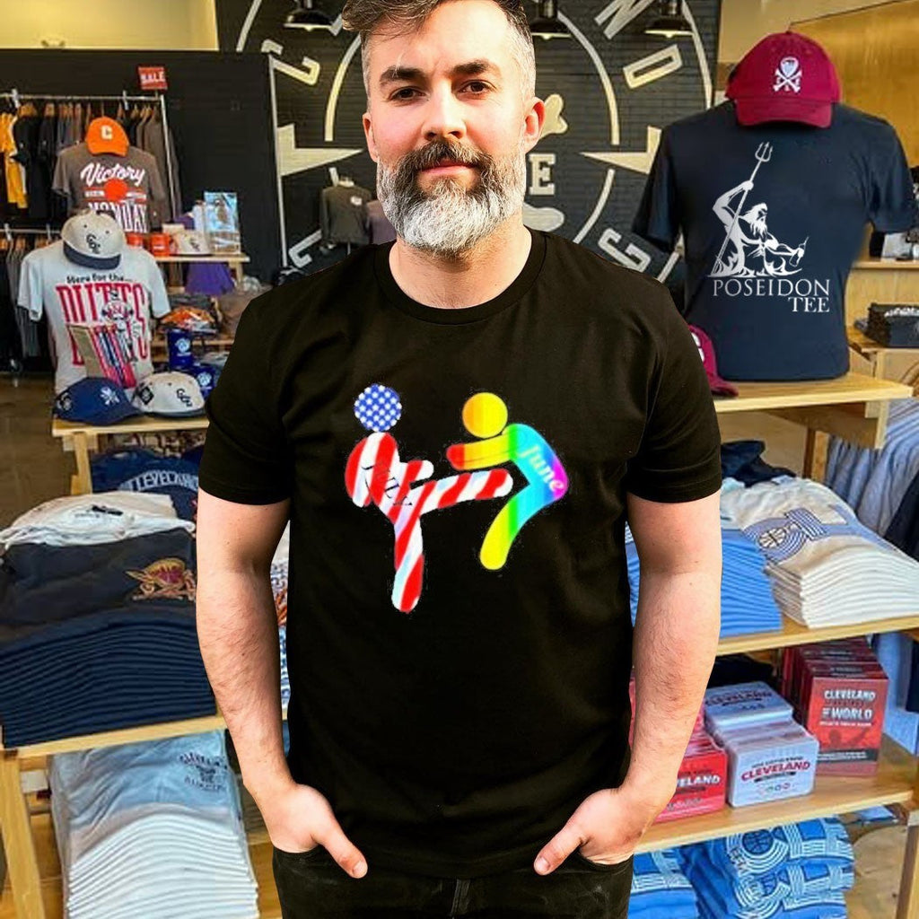 July Independence Kick June Pride Month Unisex