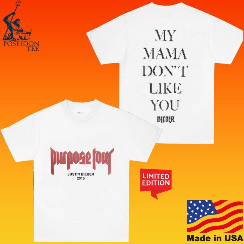 Justin Bieber Purpose Tour 2016 Unisex