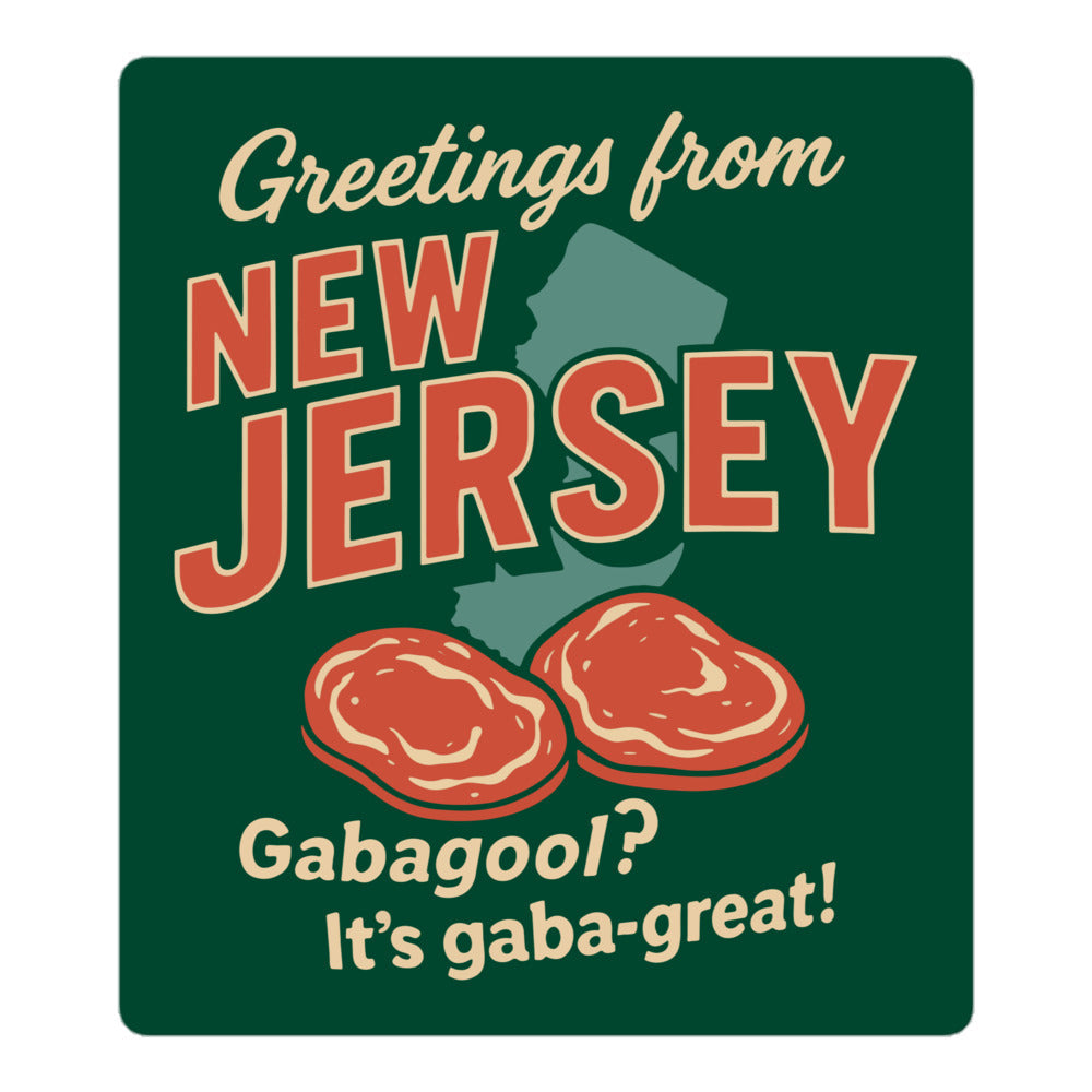 Greetings From New Jersey Sticker Unisex