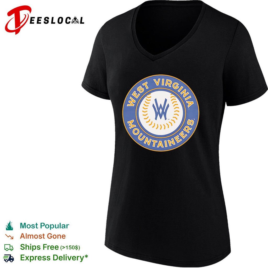 West Virginia Mountaineers WW circle monogram baseball logo shirt Unisex