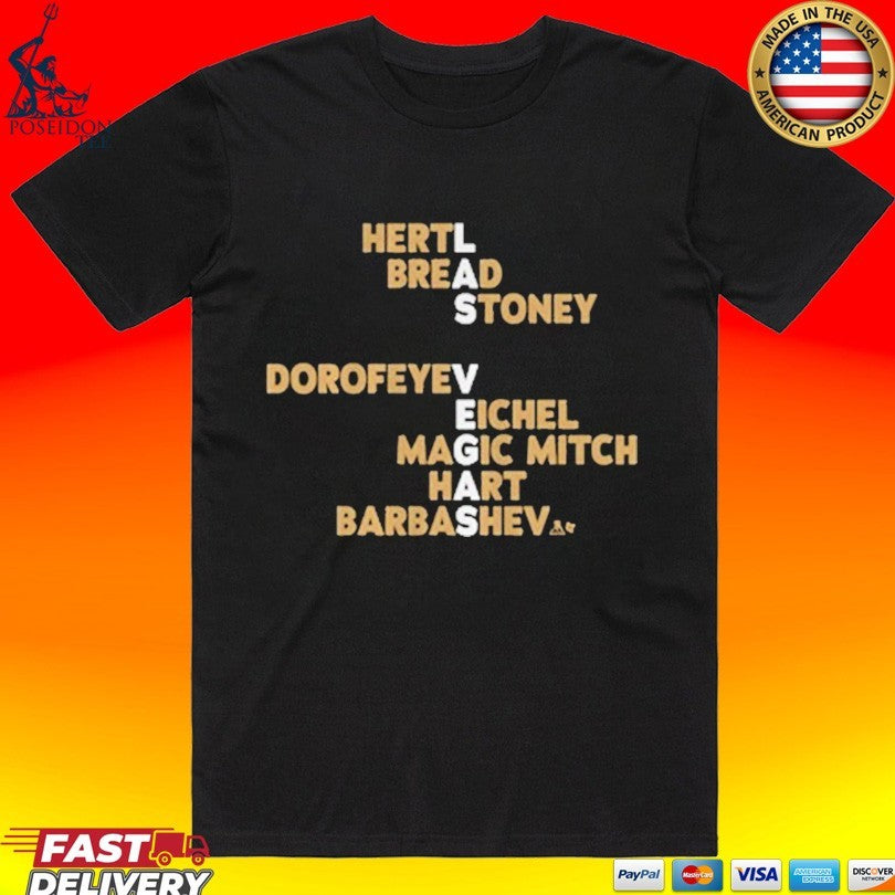Las Vegas Hockey Names 2026 Hertl Bread Stoney Dorofeyev Eichel Magic Mitch Hart Barbashev