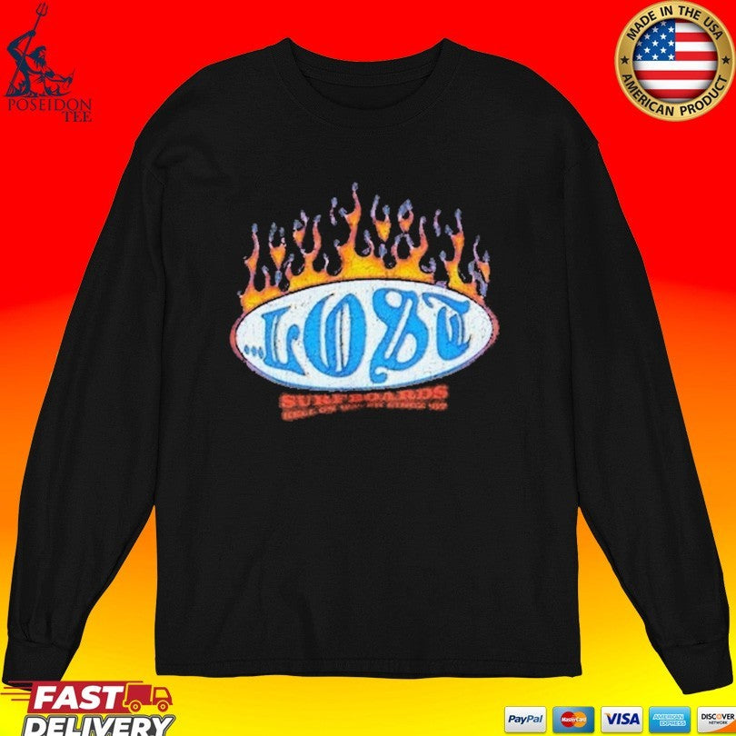 Lost Enterprises Flamer Logo Boxy Chocolate Snow Unisex