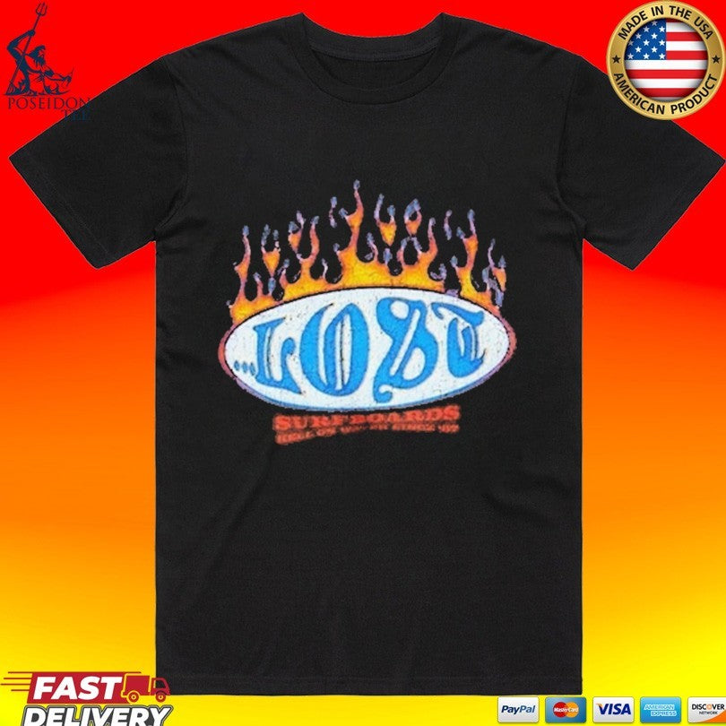 Lost Enterprises Flamer Logo Boxy Chocolate Snow Unisex