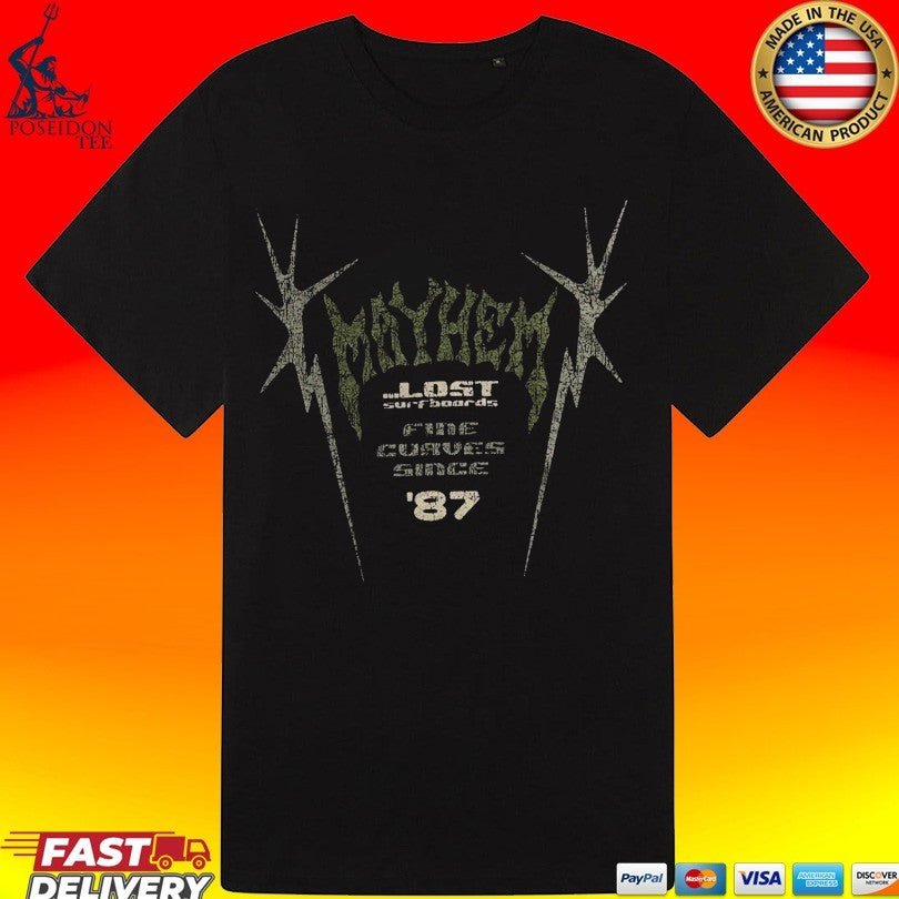 Lost Enterprises Mayhem Spikes Logo Boxy Unisex