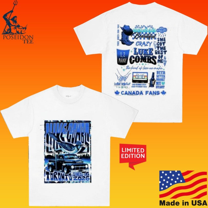 Luke Combs My Kinda Saturday Night Tour 2026 X Toronto Blue Jays Unisex