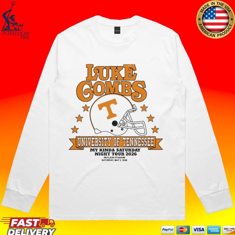 Luke Combs University Of Tennessee My Kinda Saturday Night Tour 2026 Unisex