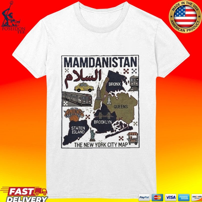 Mamdanistan The New York City Map Unisex