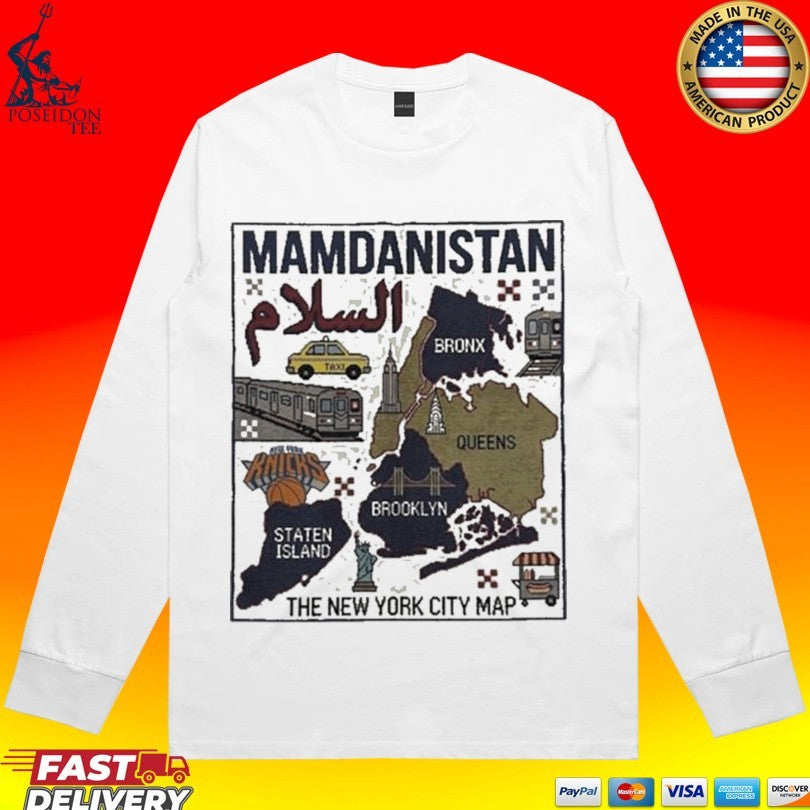 Mamdanistan The New York City Map Unisex