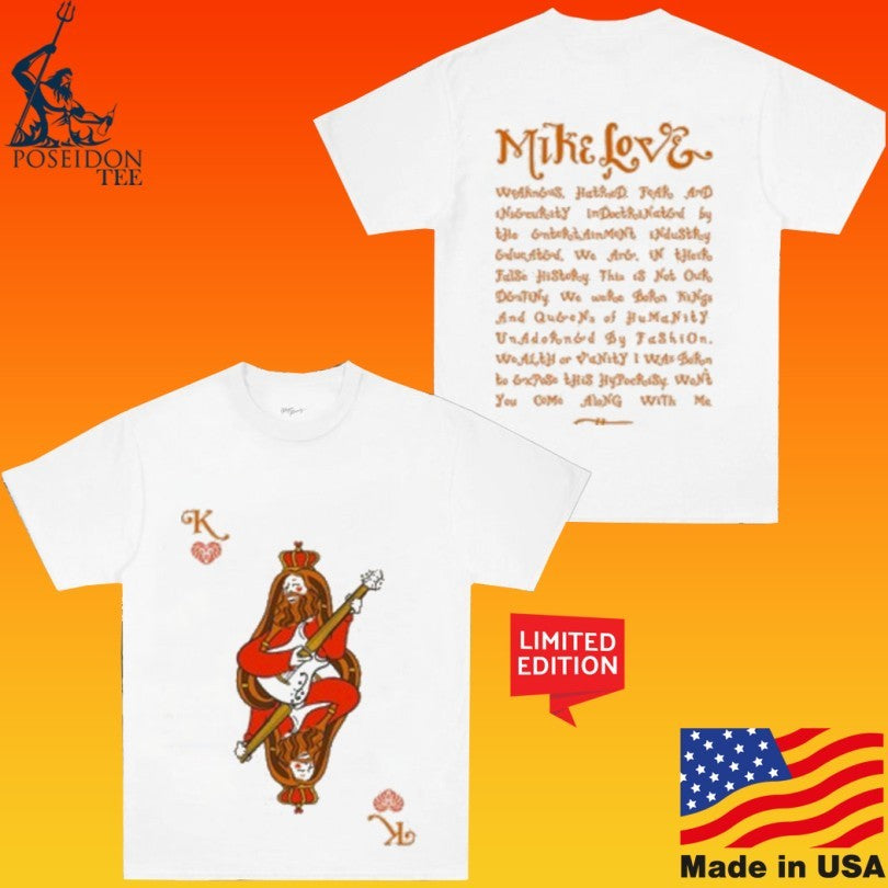 Mike Love King Of Hearts Cream Unisex