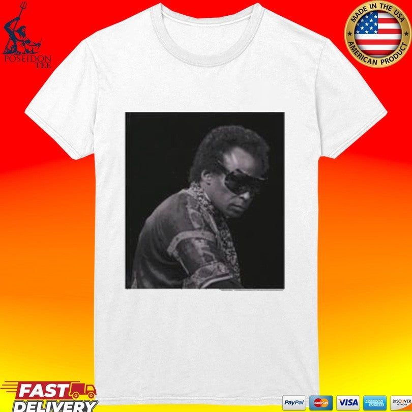 Miles Davis Md100 Black & White Sunglasses Portrait Unisex