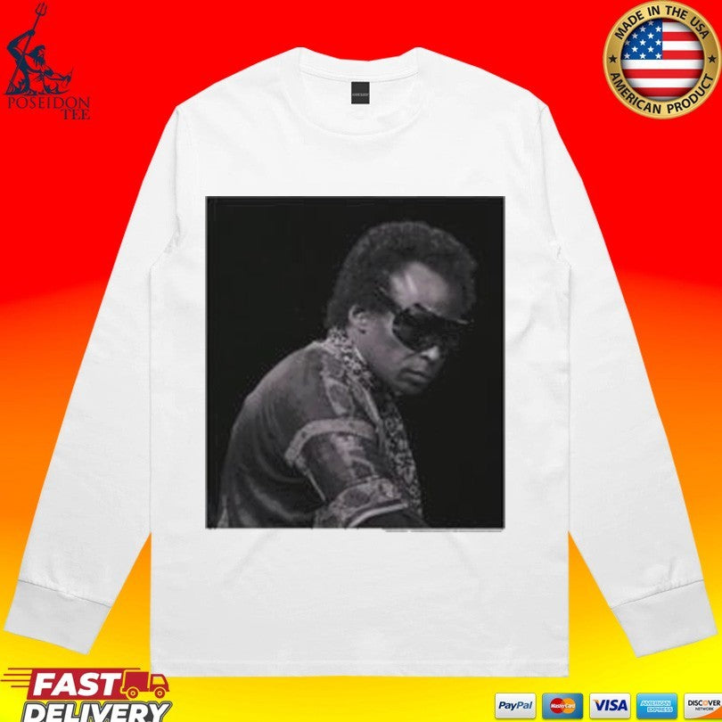Miles Davis Md100 Black & White Sunglasses Portrait Unisex
