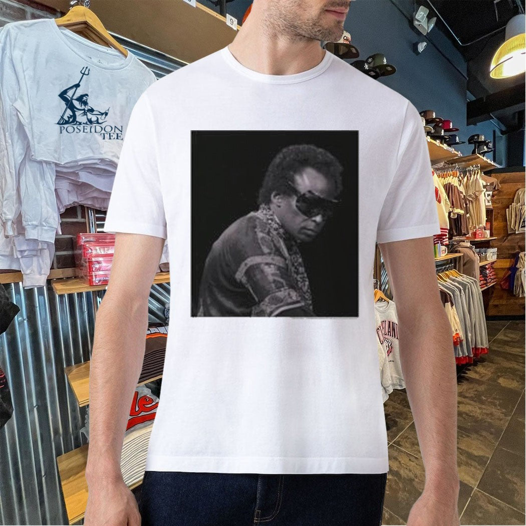 Miles Davis Md100 Black & White Sunglasses Portrait Unisex