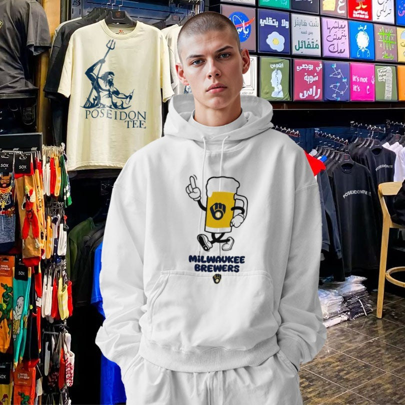 Milwaukee Brewers Drink Beer Cartoon Unisex
