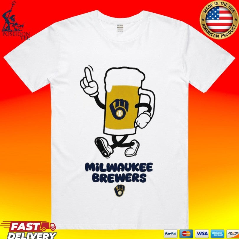 Milwaukee Brewers Drink Beer Cartoon Unisex