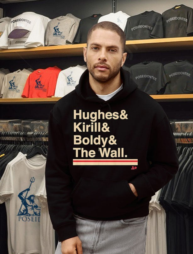 Minnesota Hockey Ampersand Hughes & Kirill & Boldy & The Wall Unisex