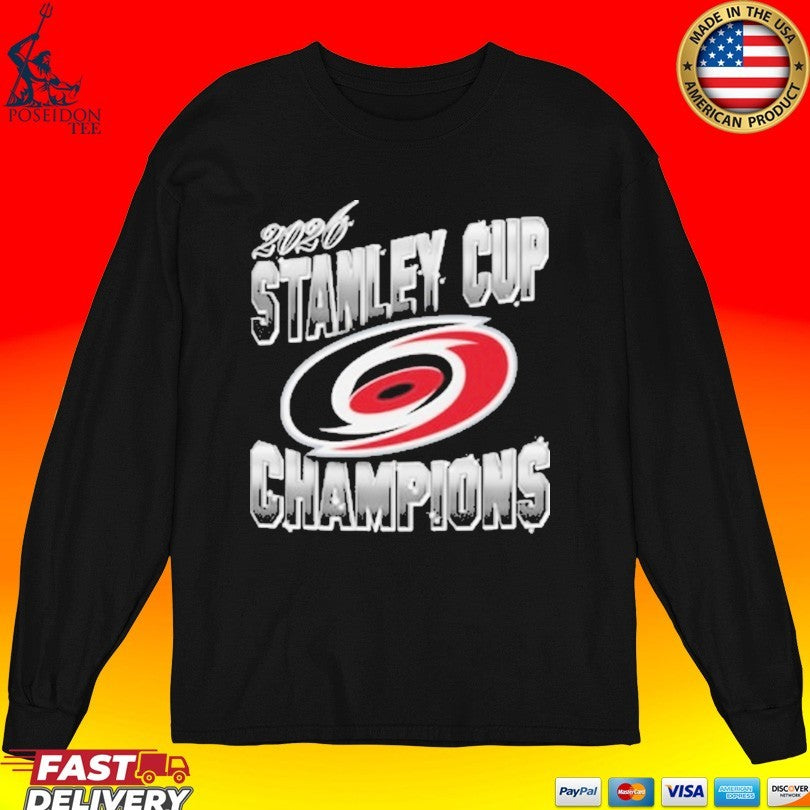 Mitchell And Ness Carolina Hurricanes Black 2026 Stanley Cup Champions Unisex