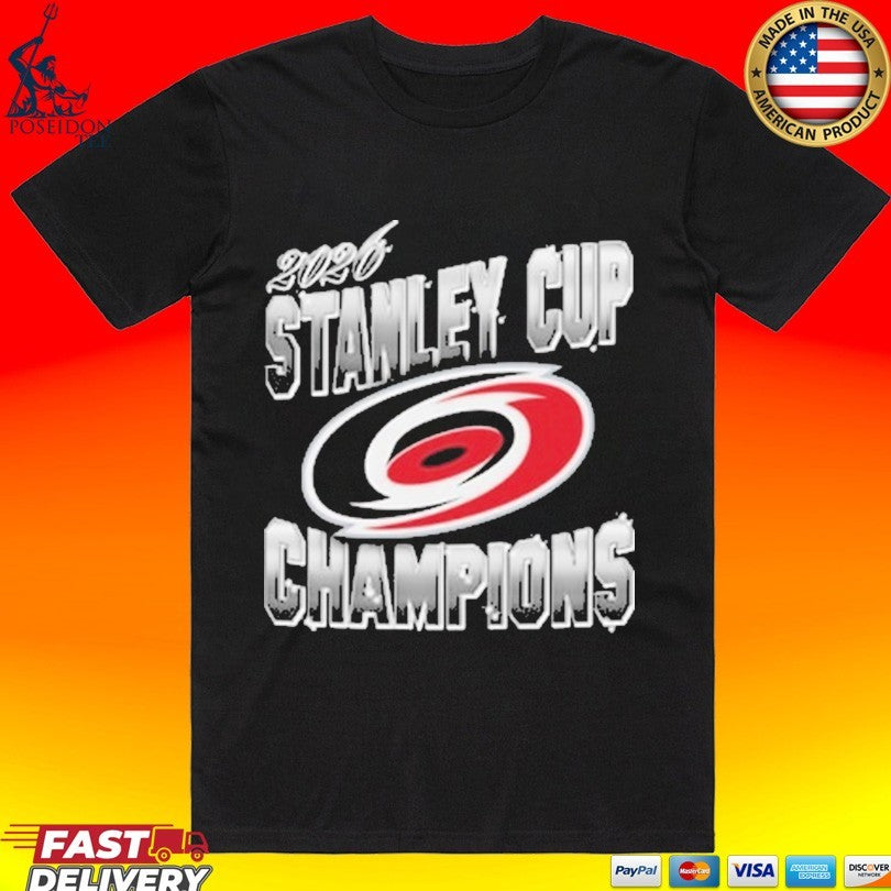 Mitchell And Ness Carolina Hurricanes Black 2026 Stanley Cup Champions Unisex
