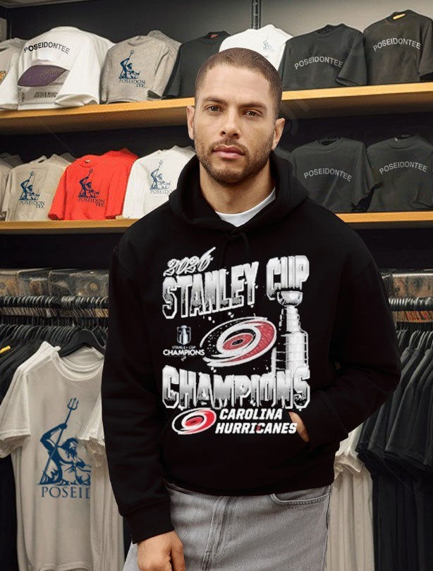 Mitchell And Ness Carolina Hurricanes Mens Black 2026 Stanley Cup Champions Unisex