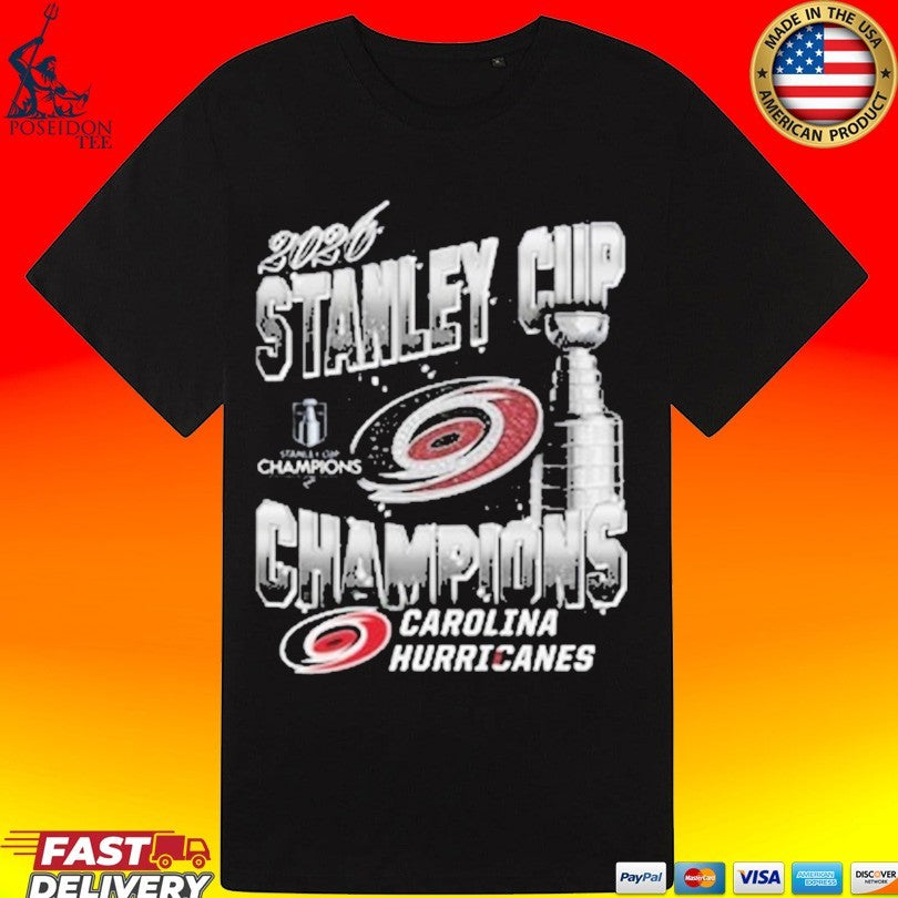 Mitchell And Ness Carolina Hurricanes Mens Black 2026 Stanley Cup Champions Unisex