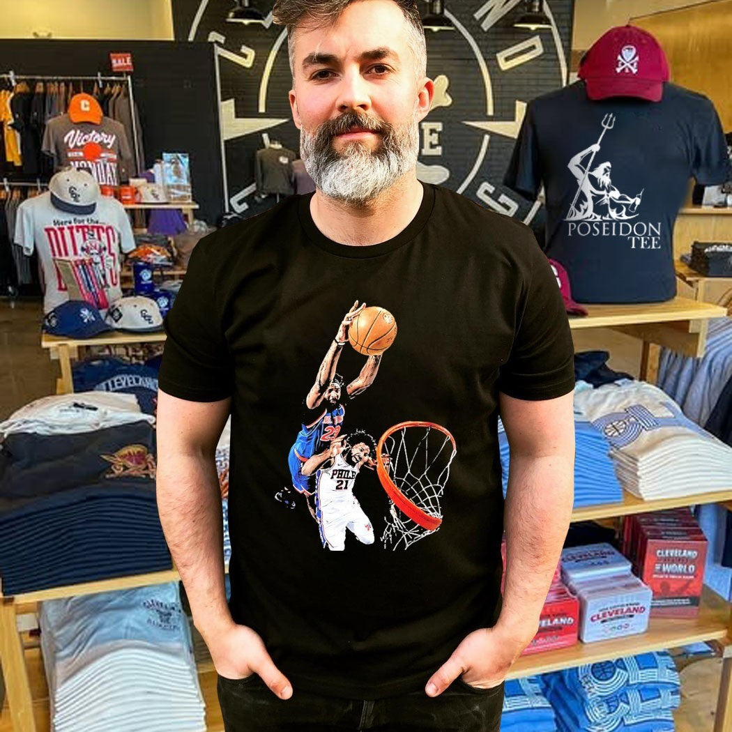 Mitchell Robinson And Joel Embiid Dunk Nba Basketball Unisex