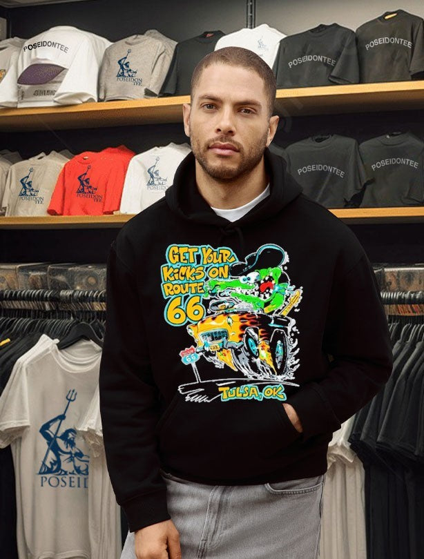 Monster Drag Get Your Kicks On Route 66 Tulsa Ok Unisex