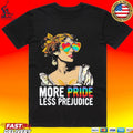 More Pride Less Prejudice Pride And Prejudice Heart Rainbow Glasses Rainbow Unisex