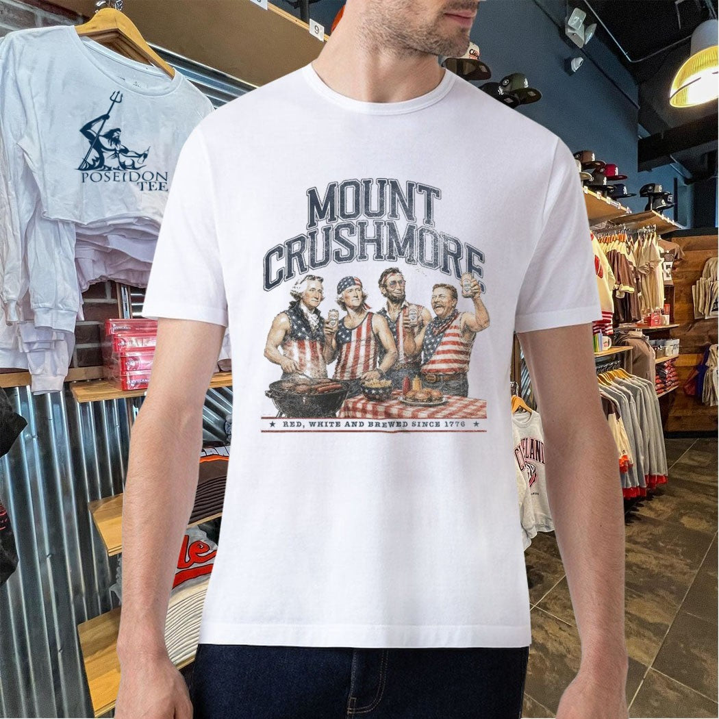 Mount Crushmore Red White And Brewed Since 1776 Unisex