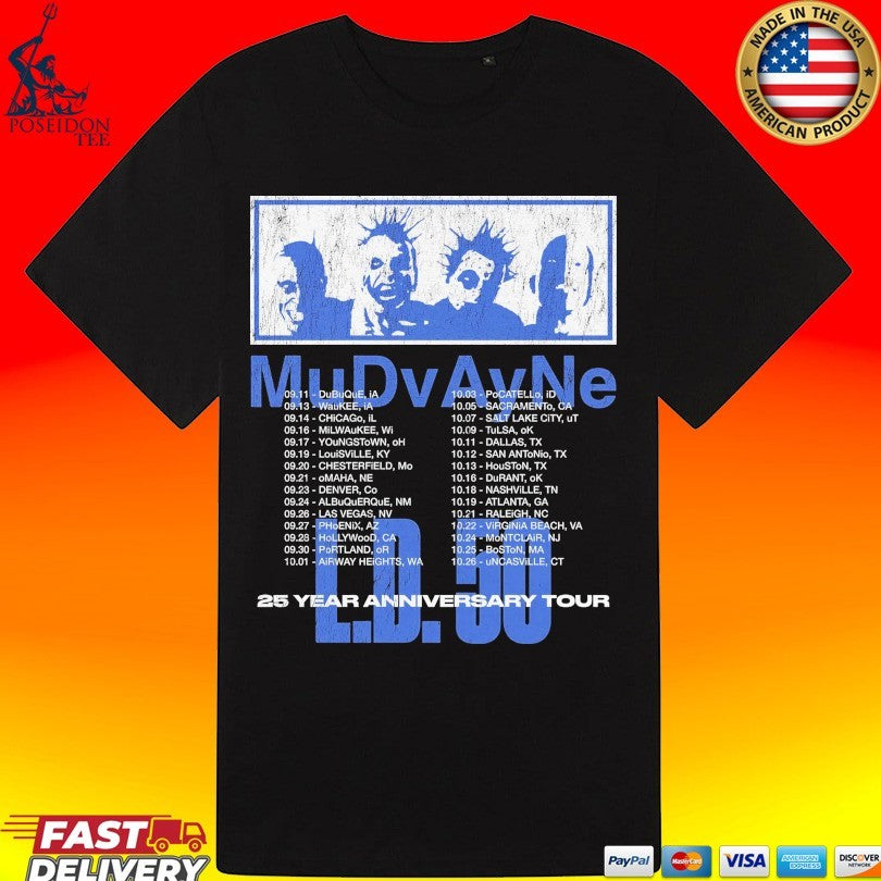 Mudvayne LD 50 25 Year Anniverary Tour 2025 Unisex