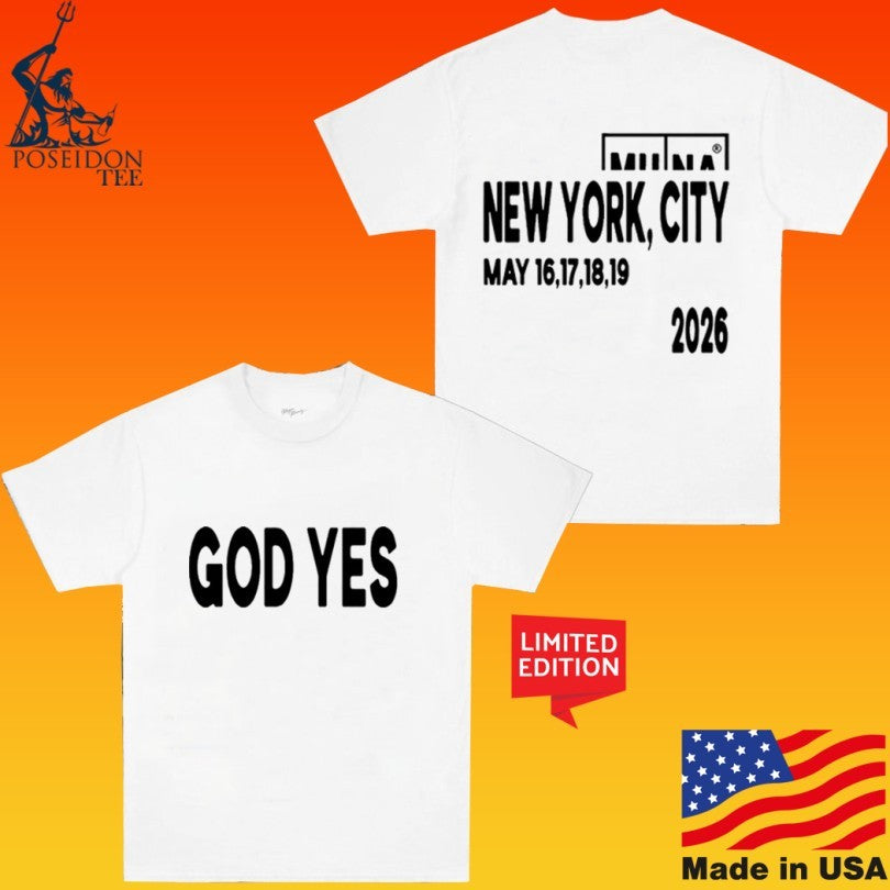 Munaworld God Yes Tour New York, City May 16-19 2026 Unisex