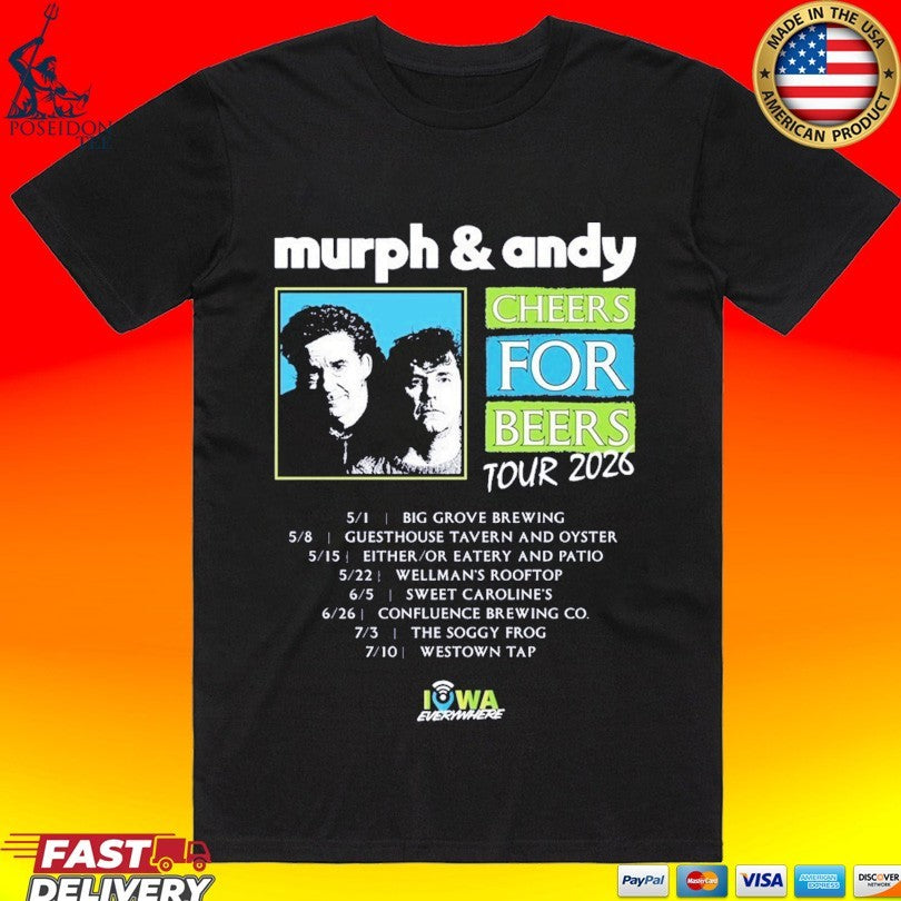 Murph & Andy Cheers For Beers Tour 2026 Unisex