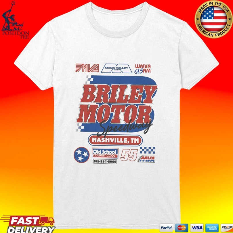 Music Valley Archive Briley Motor Speedway Racer Unisex