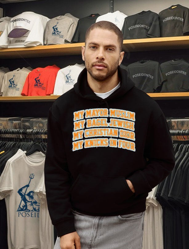 My Mayor Muslim My Bagel Jewish My Christian Fashion My Team In Four Unisex