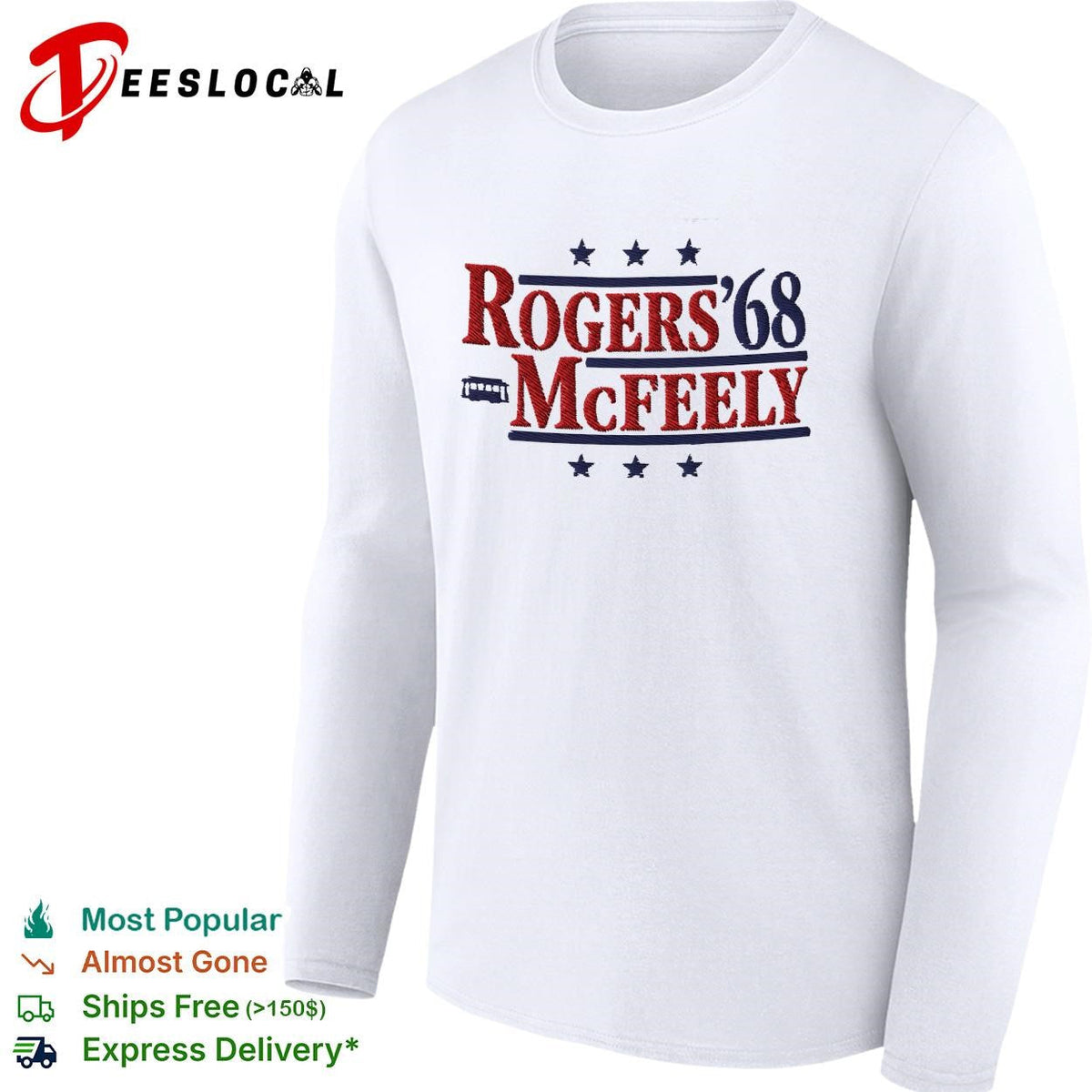 Rogers McFeely 1968 presidential campaign parody Mr Rogers neighborhood shirt Unisex