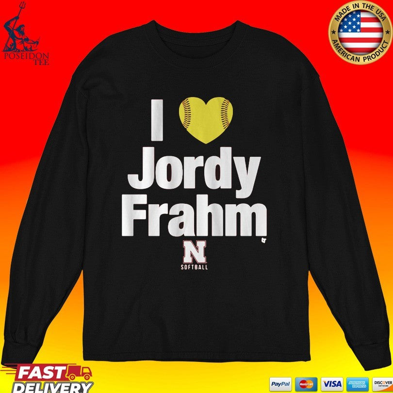 Nebraska Softball I Heart Jordy Frahm Unisex
