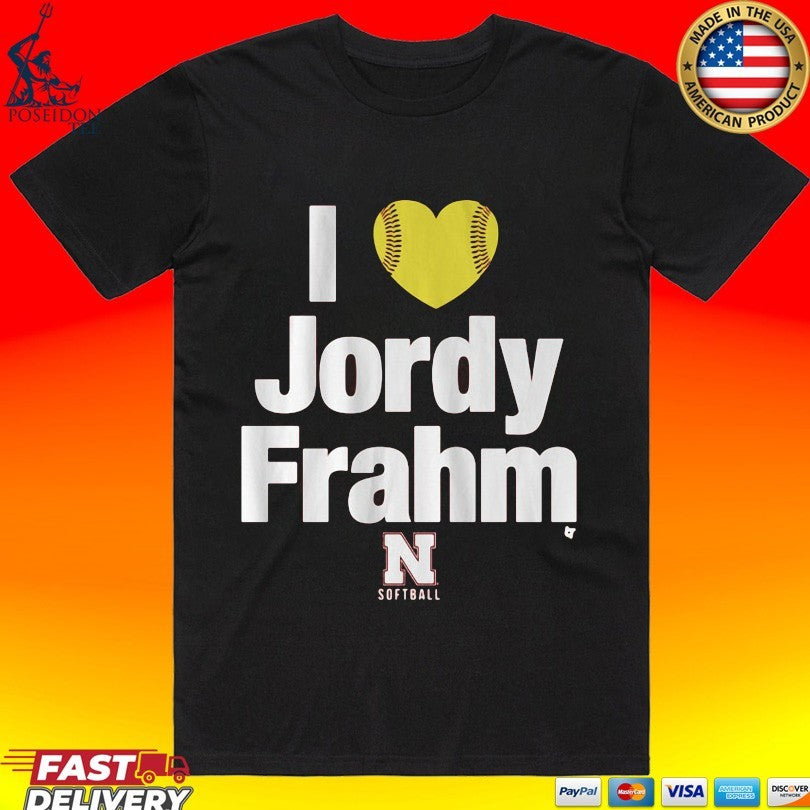 Nebraska Softball I Heart Jordy Frahm Unisex