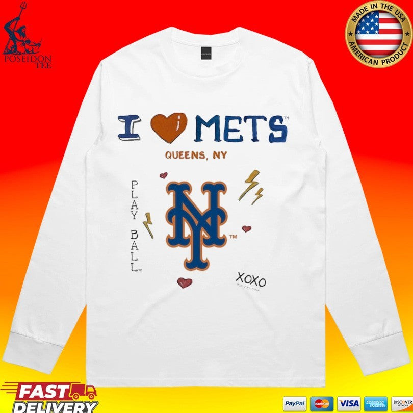 New York Mets Tiny Turnip Toddler I Heart Unisex
