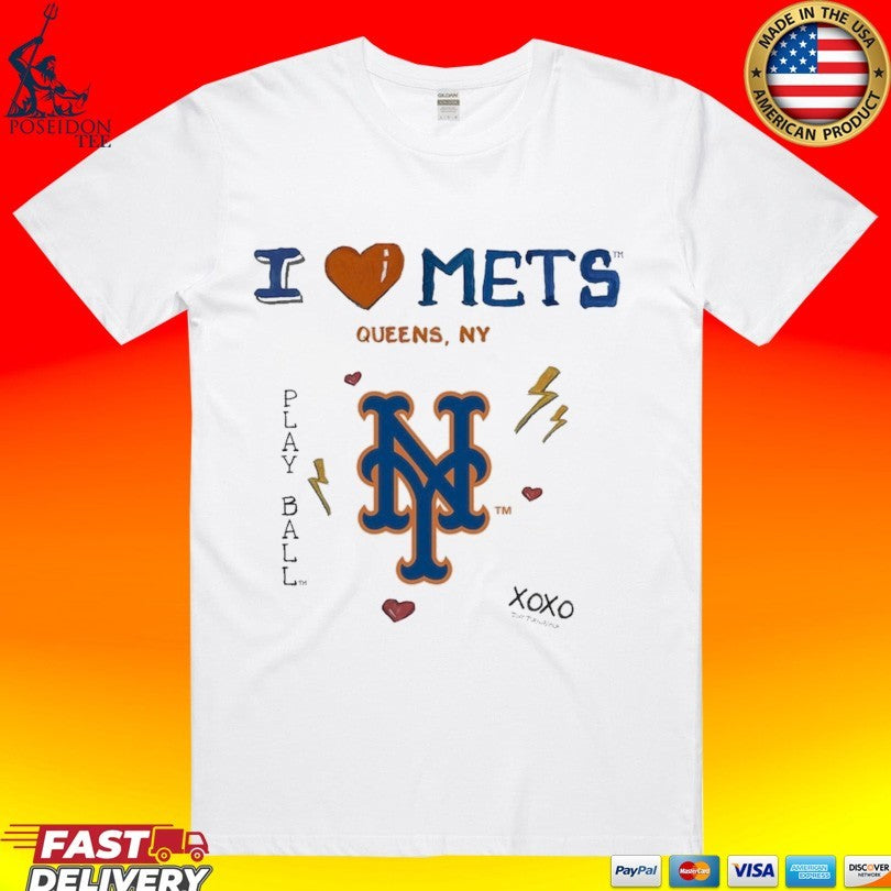 New York Mets Tiny Turnip Toddler I Heart Unisex