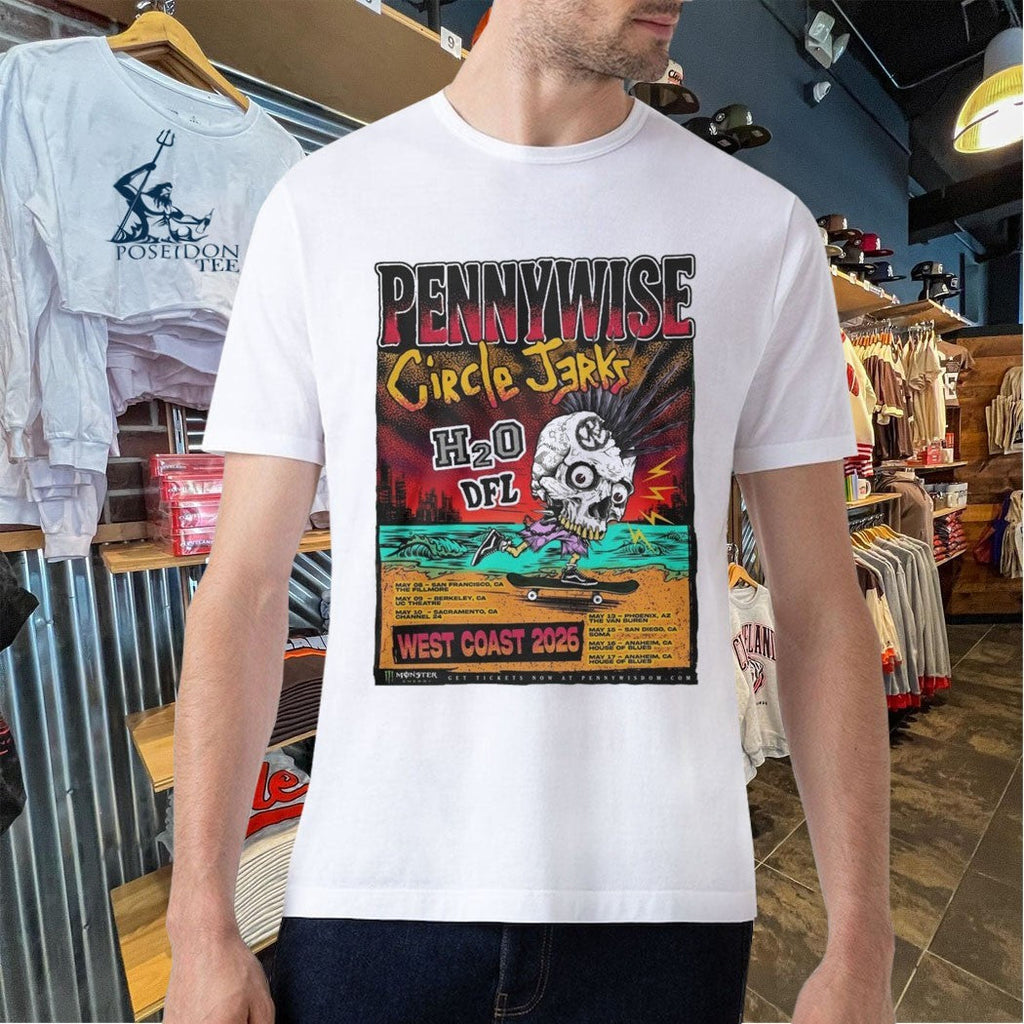 The 2026 West Coast Tour Of Legendary Punk Rock Band Pennywise Unisex