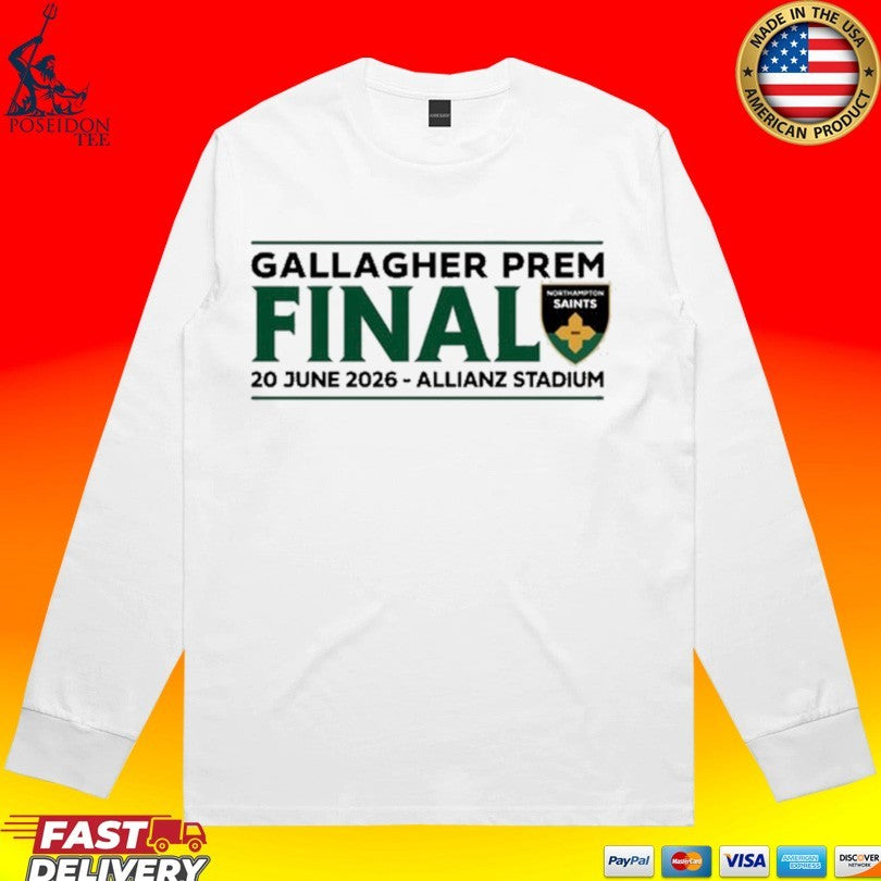 Northampton Saints Gallagher Prem Final June 20 2026 Allianz Stadium Unisex
