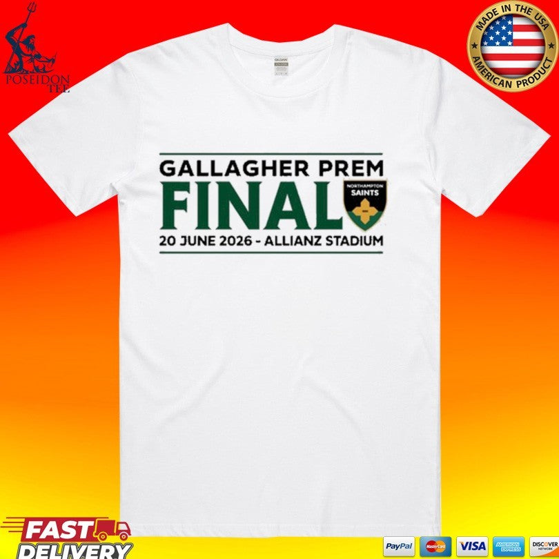 Northampton Saints Gallagher Prem Final June 20 2026 Allianz Stadium Unisex