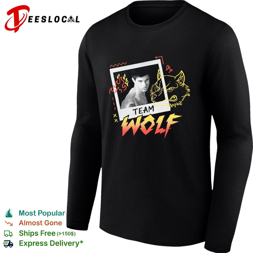 Team Wolf Twilight shirtless werewolf polaroid drawing shirt Unisex