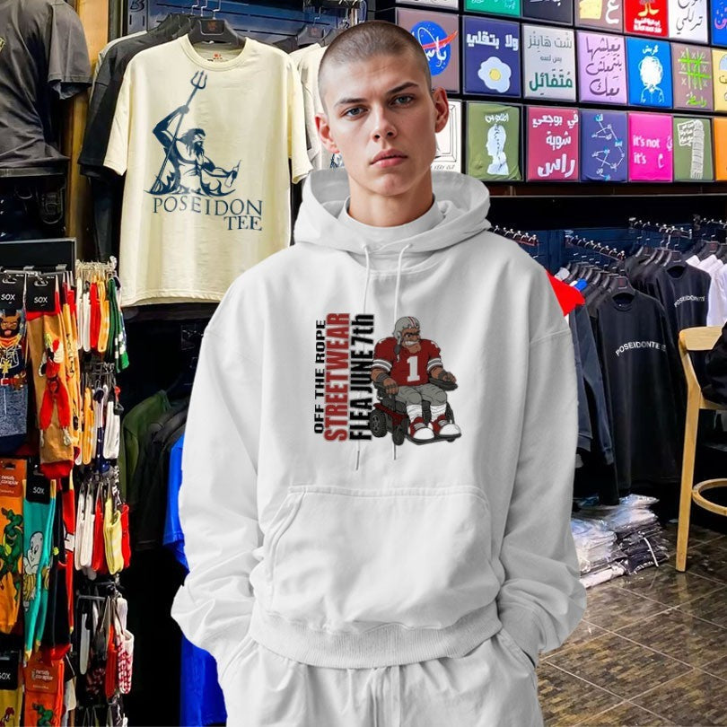 Off The Rope Streetwear Flea June 7th Football Player In A Wheelchair Unisex