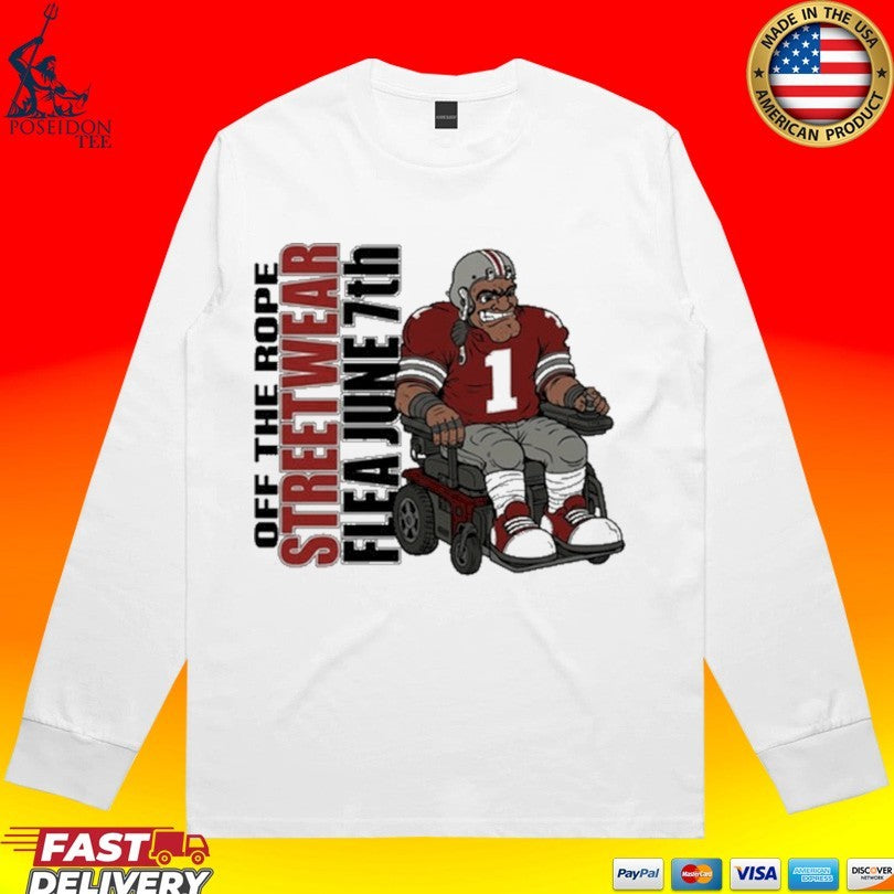 Off The Rope Streetwear Flea June 7th Football Player In A Wheelchair Unisex