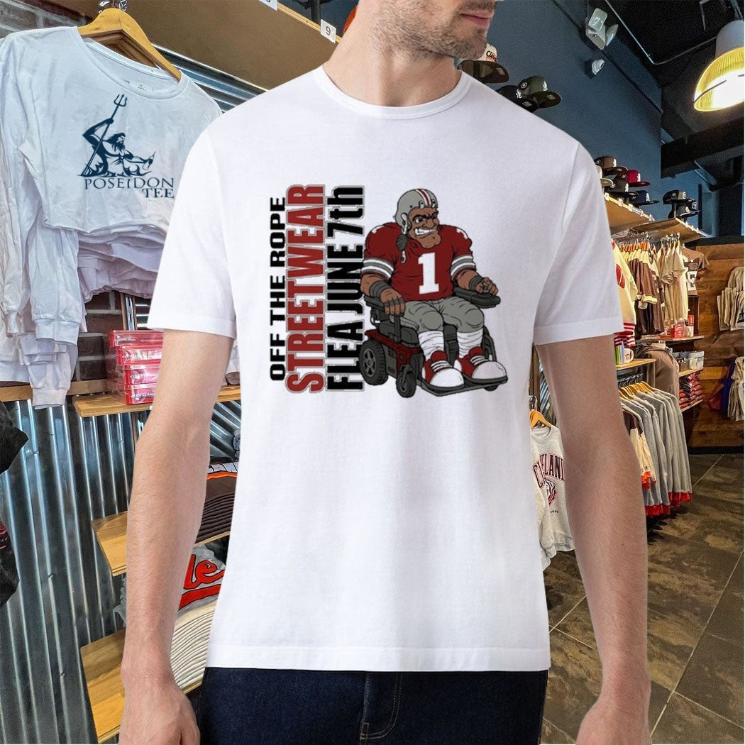 Off The Rope Streetwear Flea June 7th Football Player In A Wheelchair Unisex