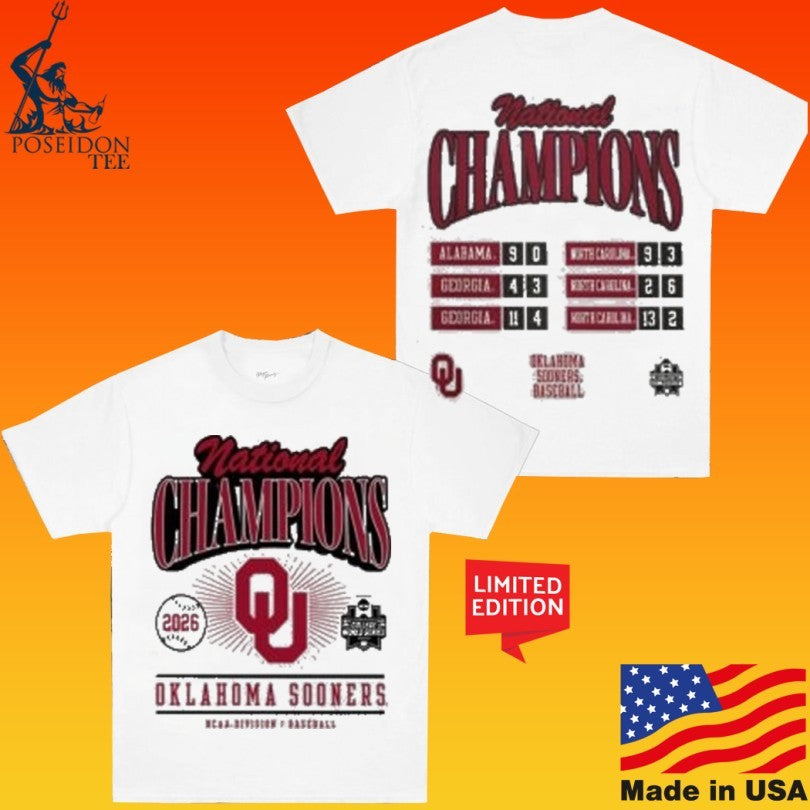 Oklahoma 2026 World Series Champions Schedule Unisex