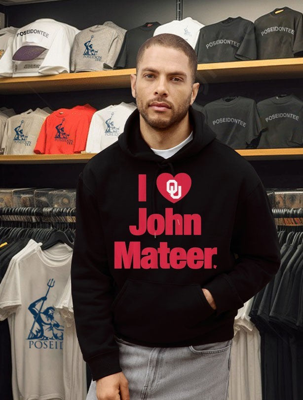 Oklahoma Football I Heart John Mateer Unisex