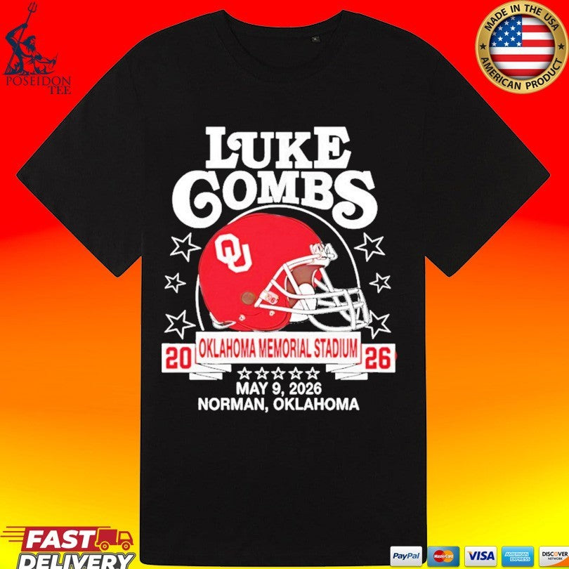 Oklahoma Sooners Helmet Luke Combs May 09 2026 Tour Norman Ok Unisex