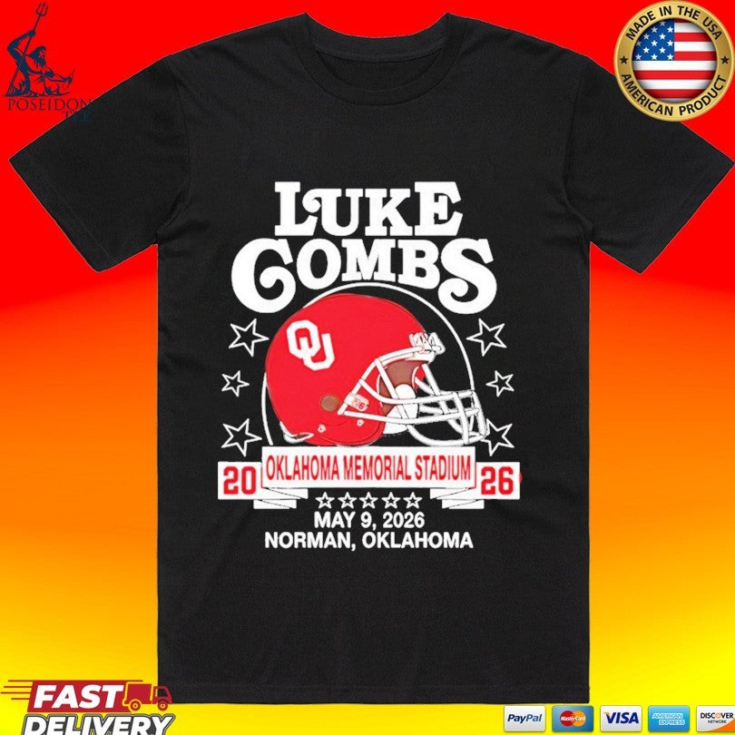 Oklahoma Sooners Helmet Luke Combs May 09 2026 Tour Norman Ok Unisex